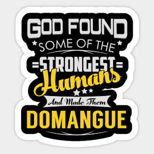 DOMANGUE Sticker